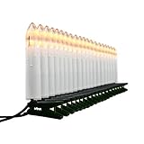 Nipach GmbH 20er LED Lichterkette Baumbeleuchtung Christbaumkerzen warmweiß Weihnachtsbaumkerzen Weihnachtsbaumlichter Weihnachtsbaumbeleuchtung Weihnachtsdeko grünes Kabel Xmas