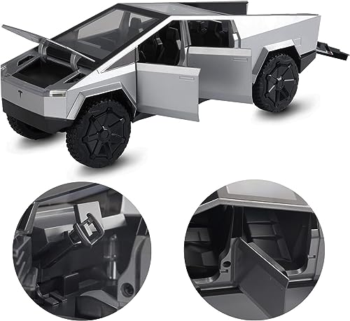 Image of Alloy Car Model Diecasts Metal Toy with Sound /Light /Pull-Back Off-Road Vehicles Car Model Collection Kids Toys Gift Multicolor Pack of 1 (CYBR-Silver)