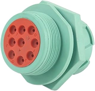 1-2 Sets 9 Pin ATC17-9-1939PN Wiring Connector with Nut Water Proof Flame Retardant Plug(9p Male Green,2 Sets_9P)