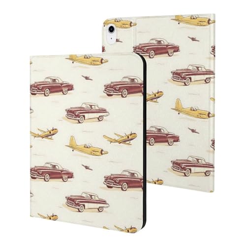 Protection iPad 10e gén veille automatique et support coque fine rétro