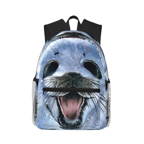 Sac à dos classique de voyage phoque imperméable pour ordi et cours