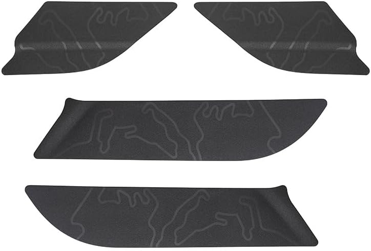 4pcs Car Door Anti Kick Pad Protective Stickers Compatible with Subaru Forester 2025 2026 Initial D Mountain/Akina Pass Pattern Decals,Injection Molding of TPE Material 3M Double-Sided Tape Fixed