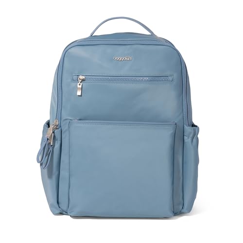Image of Baggallini Tribeca Expandable Laptop Backpack - 15 inchx11 inch Lightweight Work Travel Bag w /Luggage Sleeve & RFID