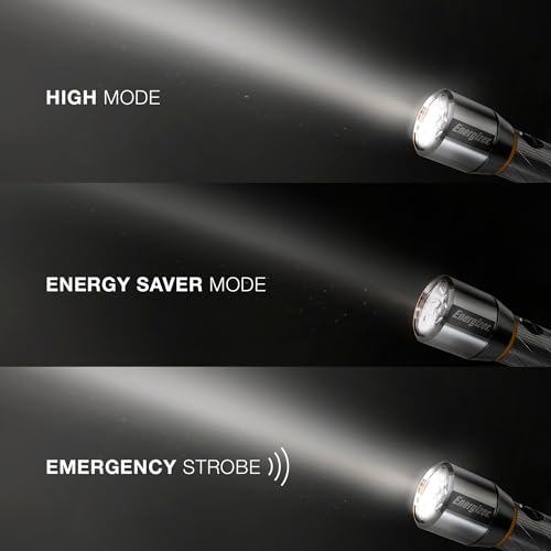 Image of Energizer Vision HD Extra Performance LED Flashlight with Digital Focus, Durable and Bright Flashlight for Hurricane Supplies and Camping Gear, Flash Light with AA Batteries Included, Pack of 1