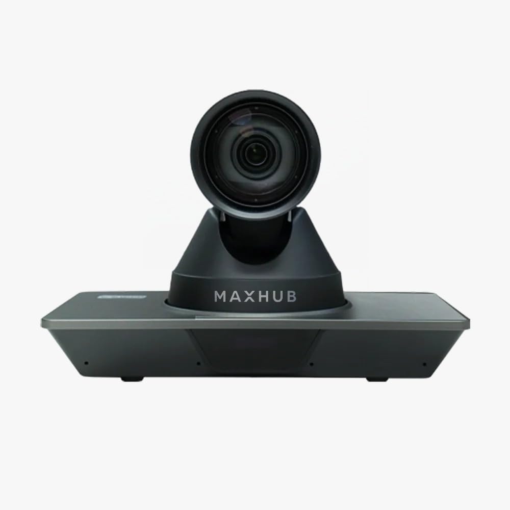 MAXHUB 4K PTZ Camera, Flexible 71° Wide-Angle 12X Optical 16X Digital Zoom, Gesture Control, 1/2.5”, CMOS 60fps Sensor, Effective Multiple Scenes, Pan-Tilt-Zoom, Teaching, Streaming, Meeting