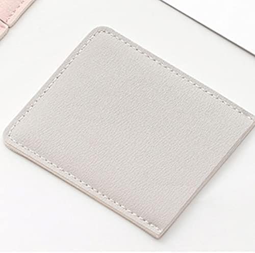 Espejo de maquillaje plegable rectangular para viaje miniatura 7