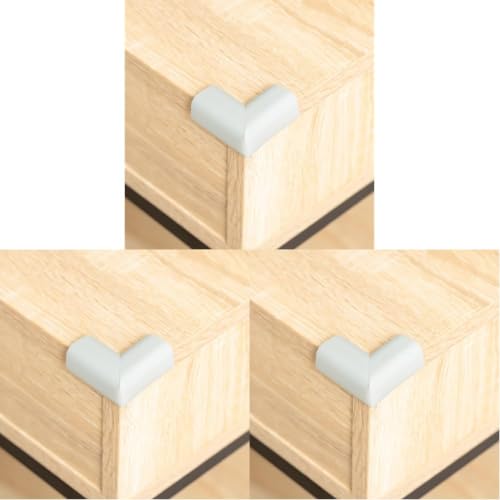 Image of Regalo 12 Pack Safety Corner & Edge Protectors for Baby Proofing, Soft Foam Furniture Corner Guards, Small, Gray