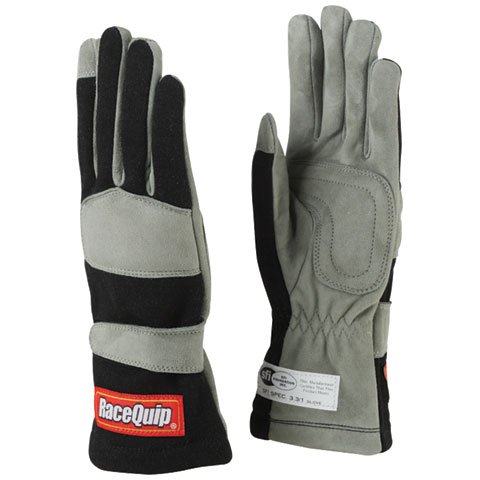 RACEQUIP/SAFEQUIP 351003 Gloves Single Layer Medium Black SFI