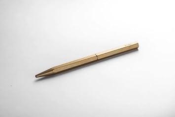YSTUDIO Rotating ballpoint pen, classic ballpoint pen, made of brass, stunning luxury pen, the best ballpoint pen for professional administrative offices, exquisite designer pen (brass)