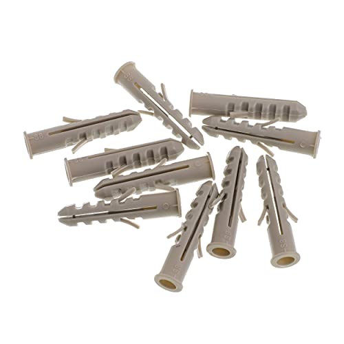 BemFixa Bucha de Nylon com Anel 8mm, 10 Peças, Branca