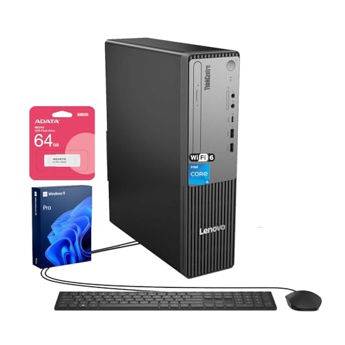 Lenovo ThinkCentre Neo 50s Gen 5 SFF rWlXfXNgbvA14 Intel 10-Core i5-14400,64GB DDR5A2TB SSDADPAHDMIAVGAADVD-RWAWi-Fi 6ALL[{[