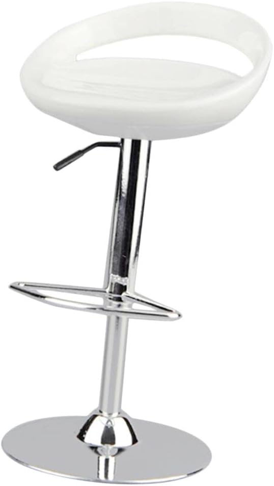 1/6 Scale Round Swivel Chair Pub Bar Stool for 12'' Action Figures White