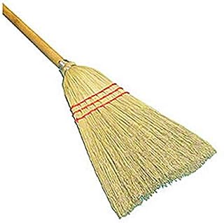 HUB City Industries 1-LC Lobby 100% Corn Broom, 15/16" x 30" Handle