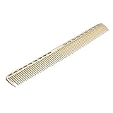 Anself Stainless Steel Hair Comb Professional Salon Hairdressing Comb Metal Hair Cutting Comb