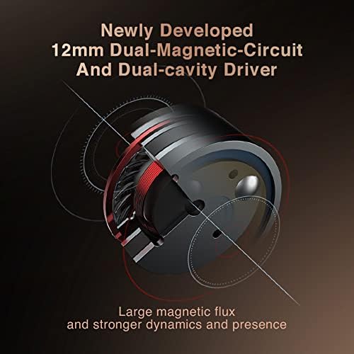 SIMGOT EA2000 1DD+1PR Dinamik Sürücü ile Kulak Monitörü Kulaklıklar, Kristal Ses Stereo HiFi Metal Kablolu Kulaklıklar, Müzisyenler Şarkıcı için Ayrılabilir MMCX Kablosu ile Güçlü Diyafram IEM - Görsel 5