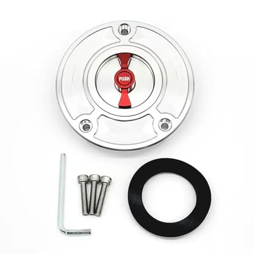 Bouchon de réservoir d'essence pour GSXR 600 750 1000 K4-L2 blanc et rouge