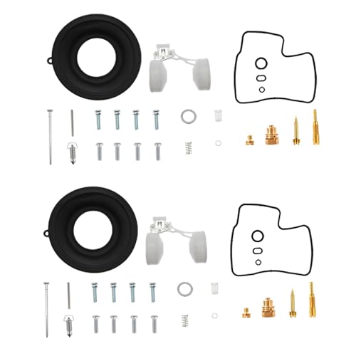 2 Pcs Carburetor Repair Carb Rebuild Kits Replacement for Honda Shadow Spirit ACE 750 VT750C VT750CD 1998-2003 VT750C2 VT750DC with Diaphragm Float