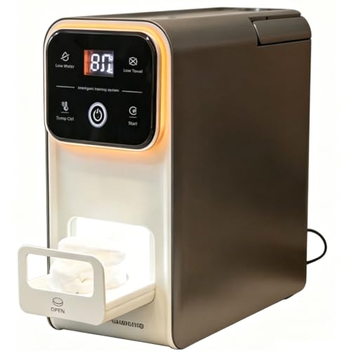 Calentador de toallas eléctrico de 550W con pantalla digital y cuatro niveles de temperatura 2