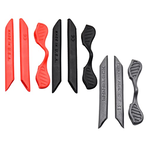 Kit de pieds en silicone pour Oakleys Radarlock rouge noir gris taille unique