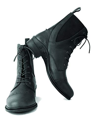Rhinegold Indiana, Bota Paddock con Cordones Mujer, Black, 8 (EU42) Cover