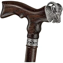 Asterom Stylish Wooden Walking Cane for Men and Women - Aries - Cool Wood Walking Stick Fashionable