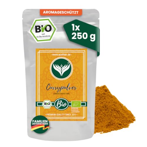 Azafran BIO Curry Currypulver mild indische Madras Art 250g