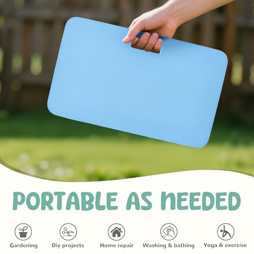 Image of Baby Bath Kneeler, Extra Thick Kneeling Pad for Bathing Babies, Soft Foam Cushioning for Knee, 1.5 inch Thick Non-Slip, Fast-Drying,Gardening, Bathing Baby, Workout Supplies-Blue