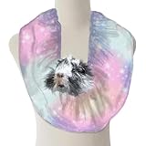 Bonding Scarf for Small Pets | Perfect for Guinea Pigs, Rats, Chinchillas, Hedgehogs, Ferrets, Puppies, Kittens, & More! (Cotton Candy Sky)