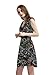 JINHUANSHOW Women's Spring Summer Casual Low-Cut V-Neck Prints Sundresses(Small,Sapphire)