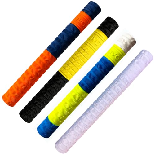 Image of LIVOX Premium Quality Cricket Bat Grip | Non-Slip, Shock Absorbing Rubber Handle Cover for Superior Comfort & Control (Multi texture)