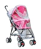 Baby Stroller Rain Cover, Universal Waterproof Windproof Stroller Accessory with Window Cover for Rain, Protects from Dust and Snow, Travel-Ready Design for Outdoor Use