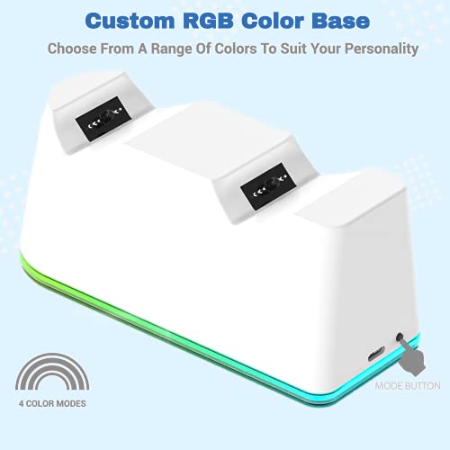Ps5 Charging Dock W/Fast 3A Usb-C Power & Rgb Base #TOP3