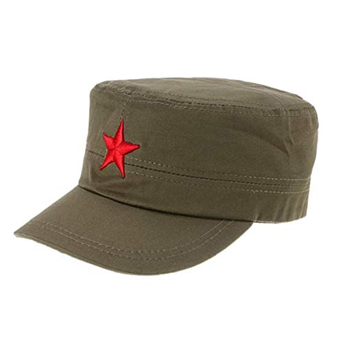 Cinco Puntas Casquillo De La Estrella del Bordado Militares Sombreros Negro Plana Sombrero De Copa del Camuflaje del Ejército Gorros Al Aire Libre Cover