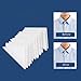 100 PCS Men's Shirt Collar Stay Stickers, No Roll Polo Shirt Collar Shaper White