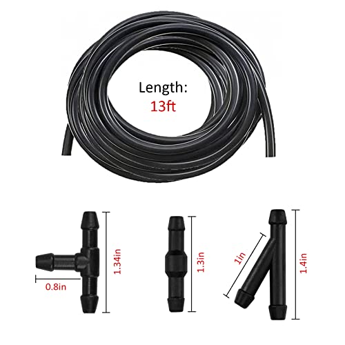 image for Yonput Car Windshield Washer Hose Kit, 4M/13Ft Universal Washer Fluid 