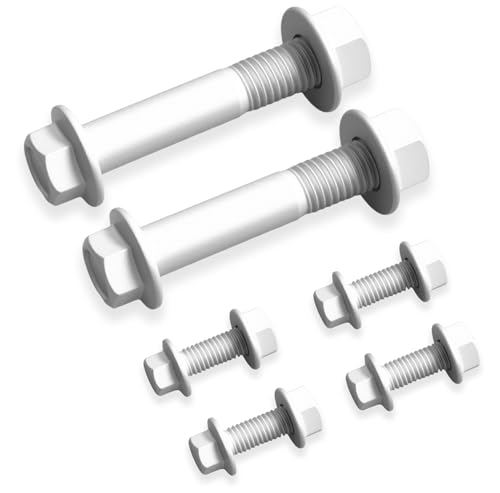 for 1988-1998 Chevy GMC C/K 1500 2500 3500 2WD/4WD, 6X Class 10.9 Hardened Rear Shock Bolt Kit, Upper & Lower