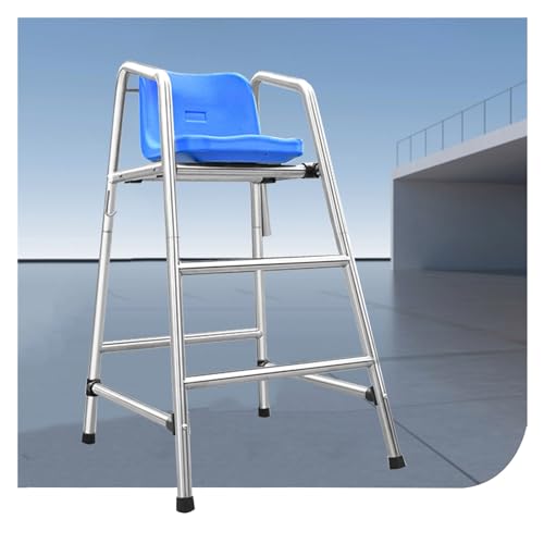 Chaise de sauveteur en acier robuste 304 pour surveillance de piscine de standing