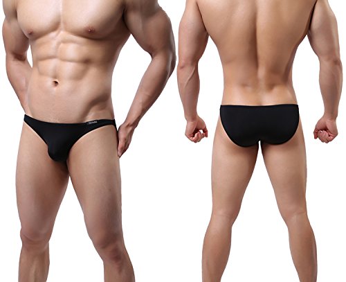 YuKaiChen Men's Bikini Underwear Silk Briefs Low Rise 6-Pack S - Thumbnail 4