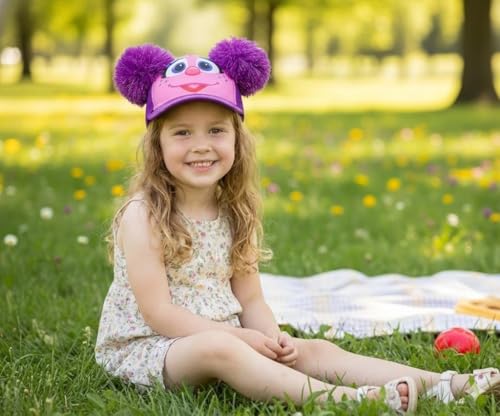 Sesame Street Girls Hat, Elmo, Abby Cadabby Adjustable Cap for Toddler Ages 2-4