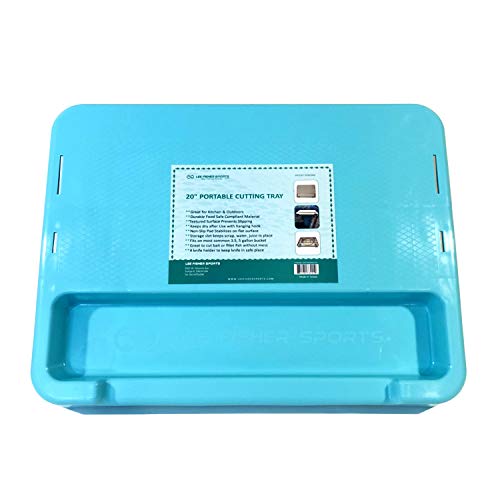 Tabla de Cortar Plástica LEE FISHER SPORTS de 20", Rectangular, Azul, Antideslizante, para Cocina y Exteriores miniatura 2