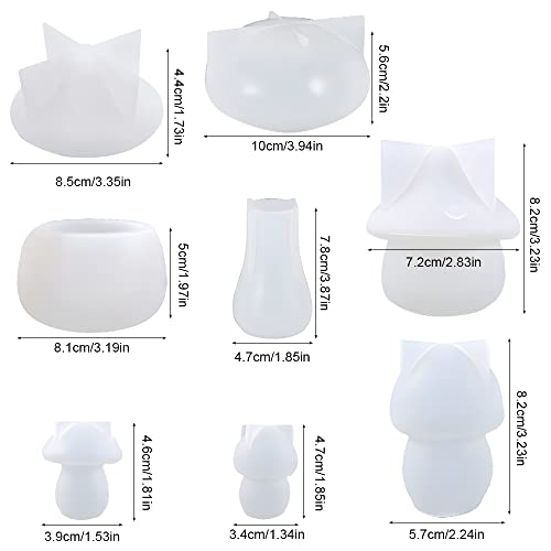 6 Pcs Mushroom Resin Moulds - Image 3