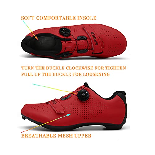 ARTVEP Chaussures Cyclisme Hommes Chaussures de vélos de Route pour Femmes compatibles avec Look SPD SPD-SL Delta Cleats Aptitude Chaussures Intérieur/Extérieur 43 EU Noir - Velo Cargo ARTVEP Chaussures Cyclisme Hommes Chaussures de vélos de Route pour Femmes compatibles avec Look SPD SPD-SL Delta Cleats Aptitude Chaussures Intérieur/Extérieur 43 EU Noir - Velo Cargo