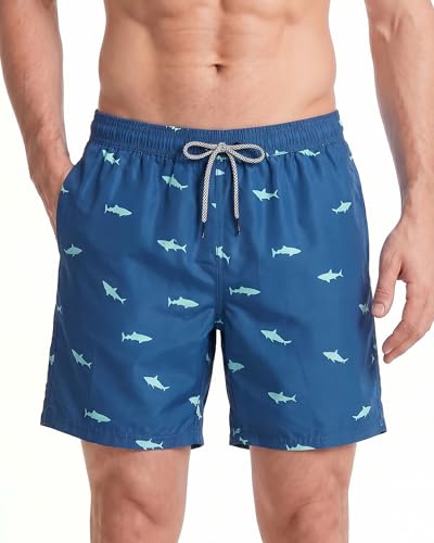 MaaMgic Pantaloncini da Bagno da Uomo Asciugatura Veloce Costume da