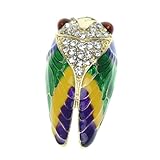 Broche cigale : broche décorative polyvalente, utilisée ornement pour -tête, sac à main, chapeau, chaussures, ceinture, bouquet de mariage et de fête, etc., broche de fête