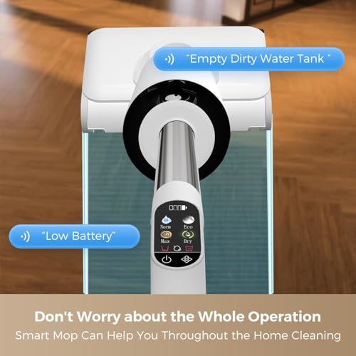 Image of Wet Dry Vacuum Cleaner, Cordless Vacuum Mop Combo for Hard Floors, 23000Pa Powerful Suction, 180 Lay-Flat, Self-Cleaning Floor Washer with 45 Min Runtime, Anti-Tangle Brush, Dual Tank