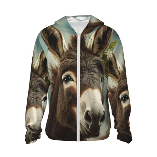 Veste à capuche UPF 50+ anti-UV zippée légère avec poches latérales confort