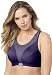 Glamorise Women's Plus-Size Full Coverage Medium Support Sport Bra, Purple, 44DD