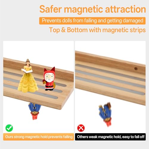 Gieanoo for Tonie Shelf with Wall Mount Storage 30-36 Characters,Natural - image 7