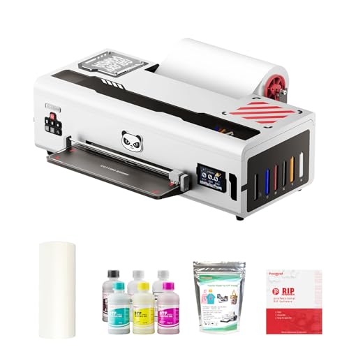 Procolored K13 Lite A3 DTF Printer for T-Shirts and Clothing, 13" Garment Printing Machine with White Ink Circulation, Infrared Printhead Protection for DIY Apparel（White）