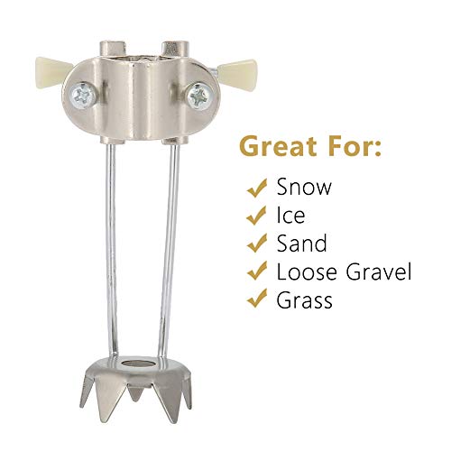Cane Tips For Ice, Retractable Ice Cane Tip Attachment, Walking Mobility Crutches Ice Grip,Walking Cane Ice Grip For Walking Sticks,Trekking Pole,Folding,Wooden Canes,Crutches #TOP1
